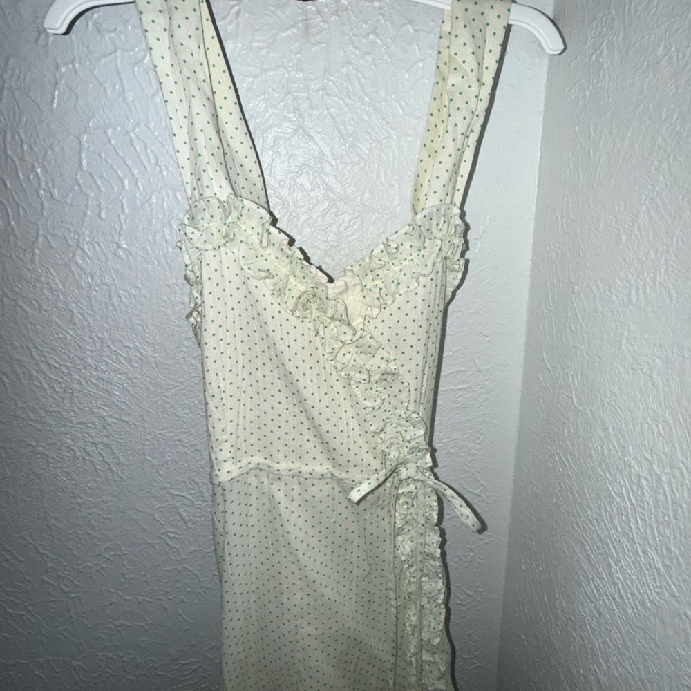 Helena Cream Polka Dot Kids Dress